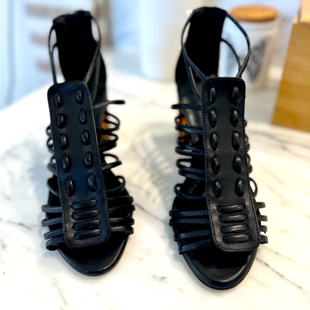 Never worn ALLSAINTS leather heels size 7